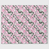 Rooster van het roos van tieners cadeaupapier (Vlak)