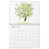 Rooster van kunstbomen kalender (Feb 2027)