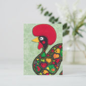 Rooster van Portugal Briefkaart (Staand voorkant)