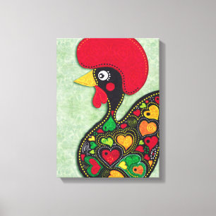Rooster van Portugal Canvas Afdruk