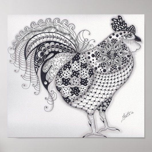 Rooster van volledige grootte poster (Voorkant)