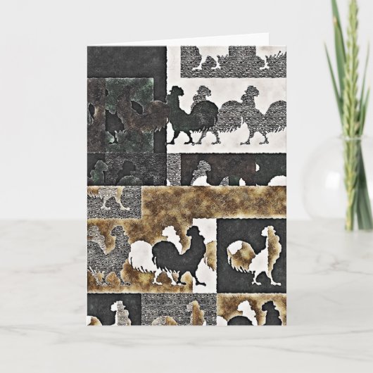 Rooster Vintage #2 - Cartes de voeux (Devant)