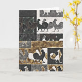 Rooster Vintage #2 - Cartes de voeux (Fleur jaune)