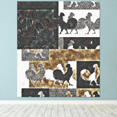 ROOSTER VINTAGE #2 - Toile enroulée (Insitu (Plancher de Bois))