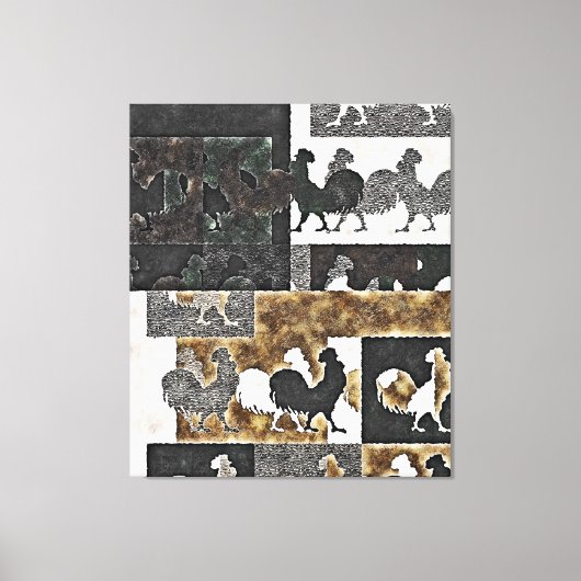 ROOSTER VINTAGE #2 - Toile enroulée (Recto)