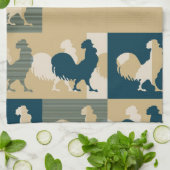 Rooster Vintage - Serviette de cuisine (Plié)