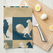 Rooster Vintage - Serviette de cuisine (Quart Plié)