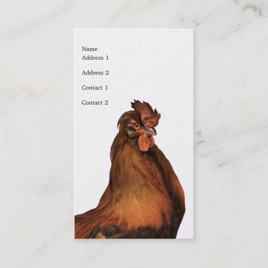  Rooster Visitekaartje (Voorkant)