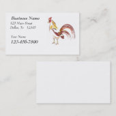 Rooster-Visitekaartje Visitekaartje (Voorkant / Achterkant)