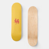 Rooster (vlag Wallonië) Skateboard (Voorkant)
