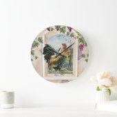 Rooster-wandklok Grote Klok (Huis)