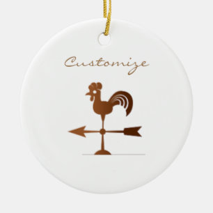 Rooster Weathervane Thunder_Cove Keramisch Ornament