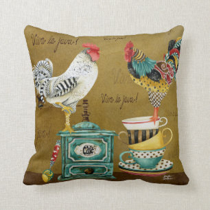 Rooster Whimsies Pillow Kussen