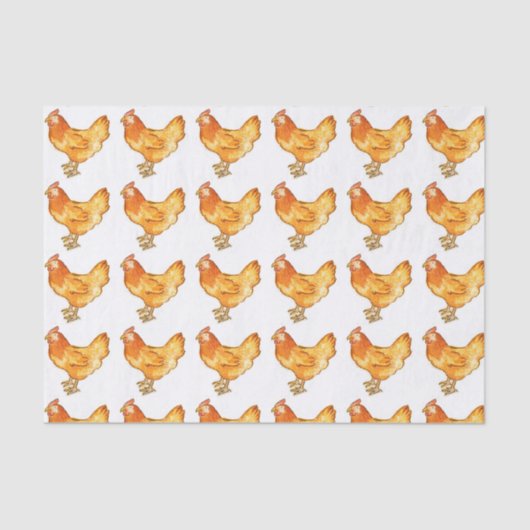 Rooster Wrapping Paper Tissuepapier (Voorkant)