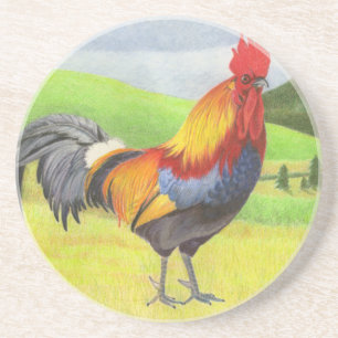 Rooster Zandsteen Onderzetter