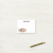 Roosterdvarkensbuik, afbeelding cartoon post-it® notes (Op bureau)