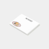 Roosterdvarkensbuik, afbeelding cartoon post-it® notes (Schuin)