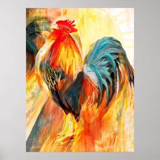 Roosterkraaien Poster (Voorkant)