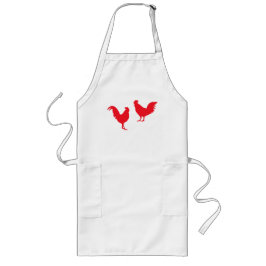 Roosters Apron Lang Schort