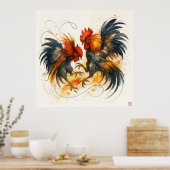 Roosters - Archival Print (Keuken)