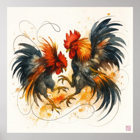 Roosters - Archival Print (Voorkant)