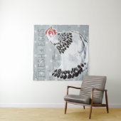 Roosters Call II Wandkleed (In situ)