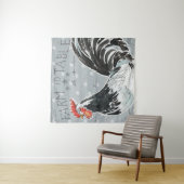 Roosters Call III Wandkleed (In situ)