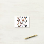 Roosters collage-kleurkip post-it® notes (Op bureau)