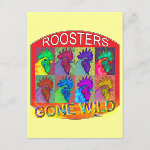 Roosters Gone Wild #3 Briefkaart