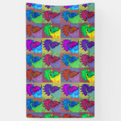 Roosters Gone Wild. Spandoek (Verticaal)