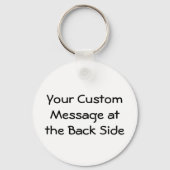 Rooster's Head Line Art Sleutelhanger (Achterkant)