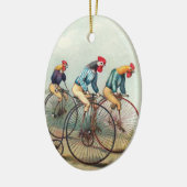 Roosters Keramisch Ornament (Links)