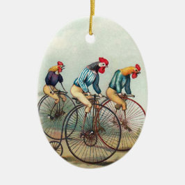 Roosters Keramisch Ornament