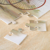 Roosters op fietsen Legpuzzel (Zijkant)