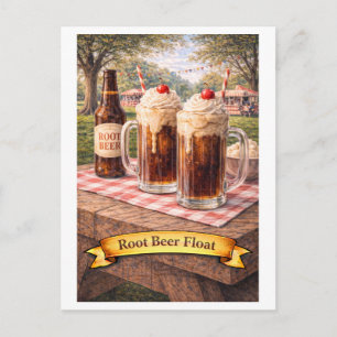 Root Beer Float (Amerikaanse Voedsel Serie) Briefkaart