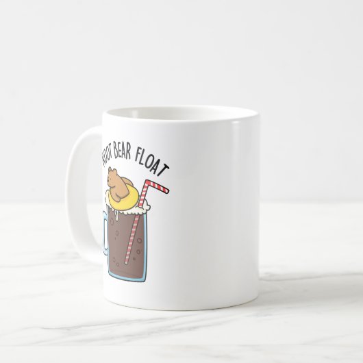 Root Beer Float Funny Root Beer Pun Koffiemok (Voorkant links)