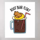 Root Beer Float Funny Root Beer Pun Poster (Voorkant)