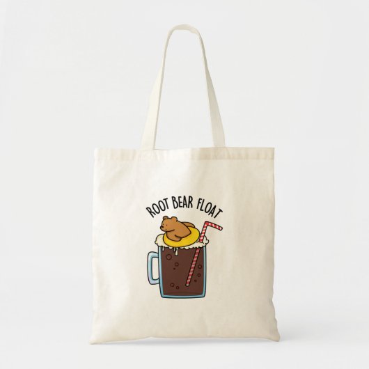 Root Beer Float Funny Root Beer Pun Tote Bag (Voorkant)