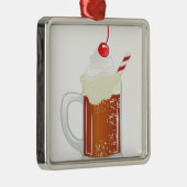 Root Beer Float Metalen Ornament (Rechts)