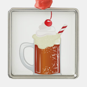 Root Beer Float Metalen Ornament