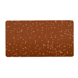 Root Beer met kleine belletjes Achtergrond Art Etiket