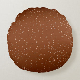 Root Beer met kleine belletjes Achtergrond Art Rond Kussen