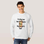 Root Beer Square Cup Wiskunde Joke Shirt Funny (Voorkant volledig)