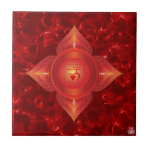 Root Chakra Ceramic Tile Tegeltje