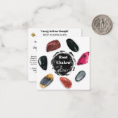 *~* Root Chakra Elixir AP64 Stenen Notitiekaartje (Voorkant / Achterkant in situ)