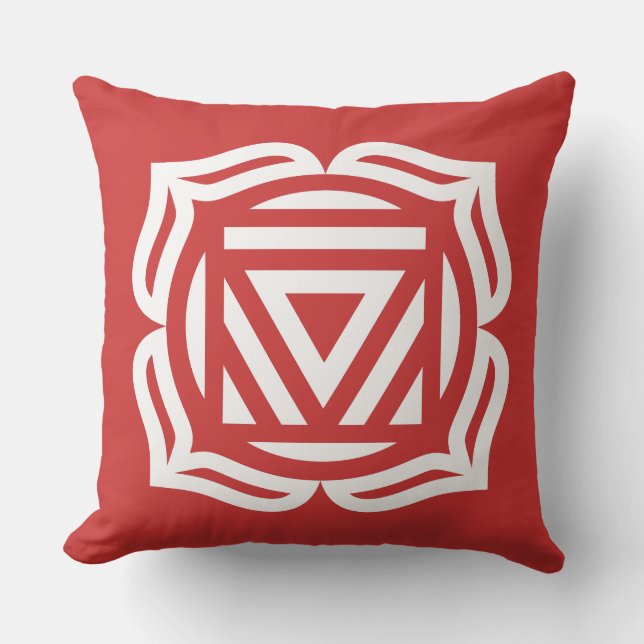 Root Chakra Energy Sierkussen (Voorkant)