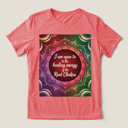 Root Chakra Healing T-shirt (Design voorkant)