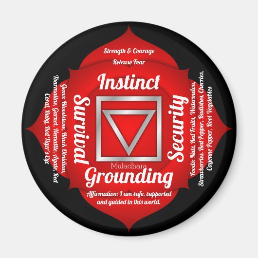 Root Chakra Magneet (Voorkant)