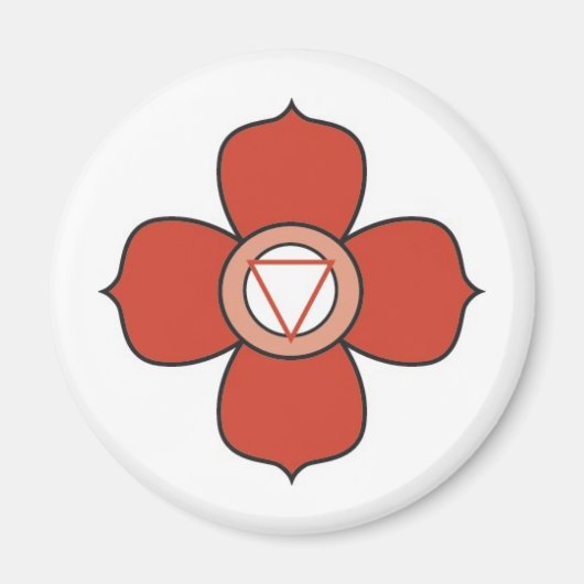 Root Chakra Magnet Magneet (Voorkant)