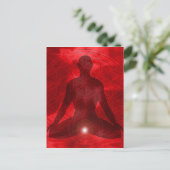 Root Chakra Muladhara Briefkaart (Staand voorkant)